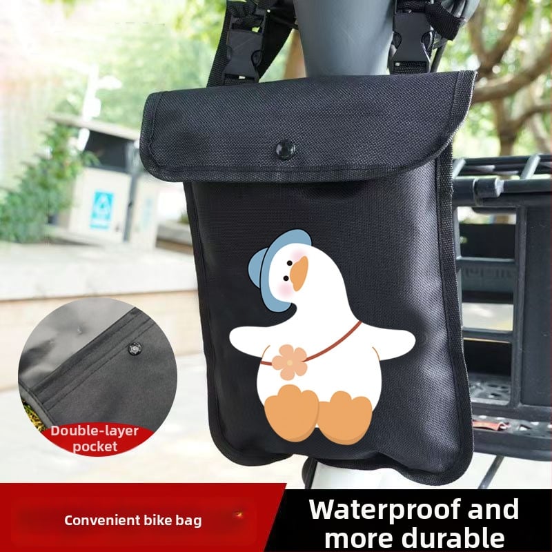 Предна водоустойчива чанта за електрически превозни средства – Oxford плат, съхранение за телефон и ключове, подходяща за велосипеди и електрически скутери