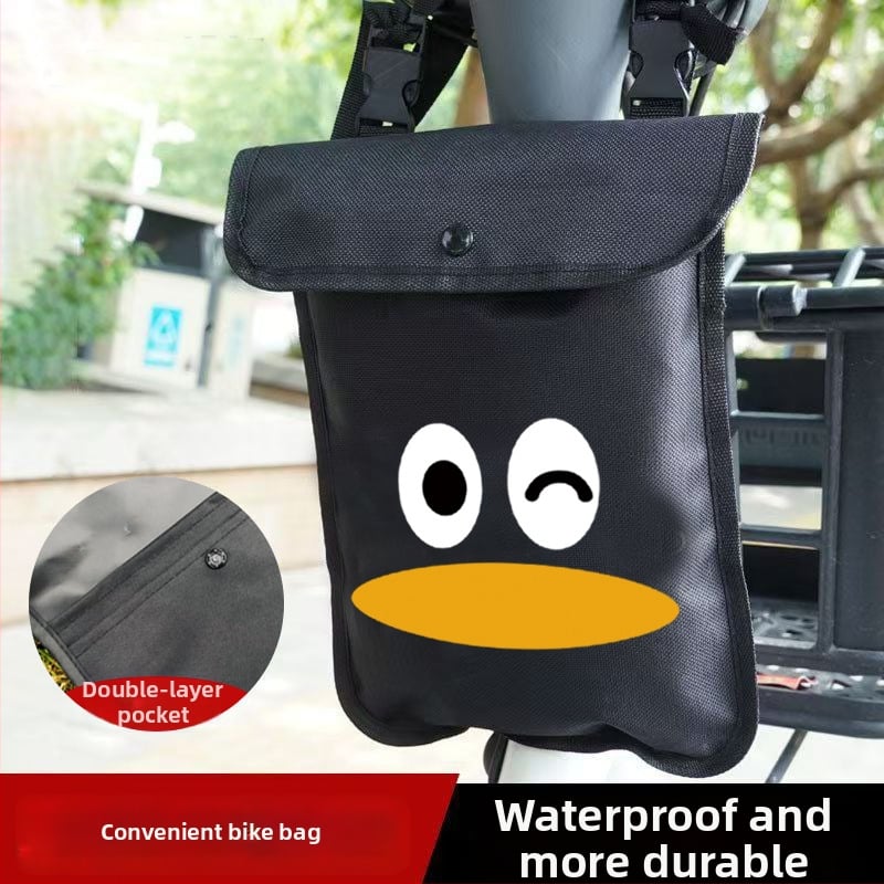 Предна водоустойчива чанта за електрически превозни средства – Oxford плат, съхранение за телефон и ключове, подходяща за велосипеди и електрически скутери