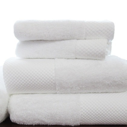 Pamuk jacquard ručnik za kupaonicu za salon ljepote, debeli spiralni rub, platinski satenski završetak, ručnik za lice s običnom tkaninom, 50–80 g