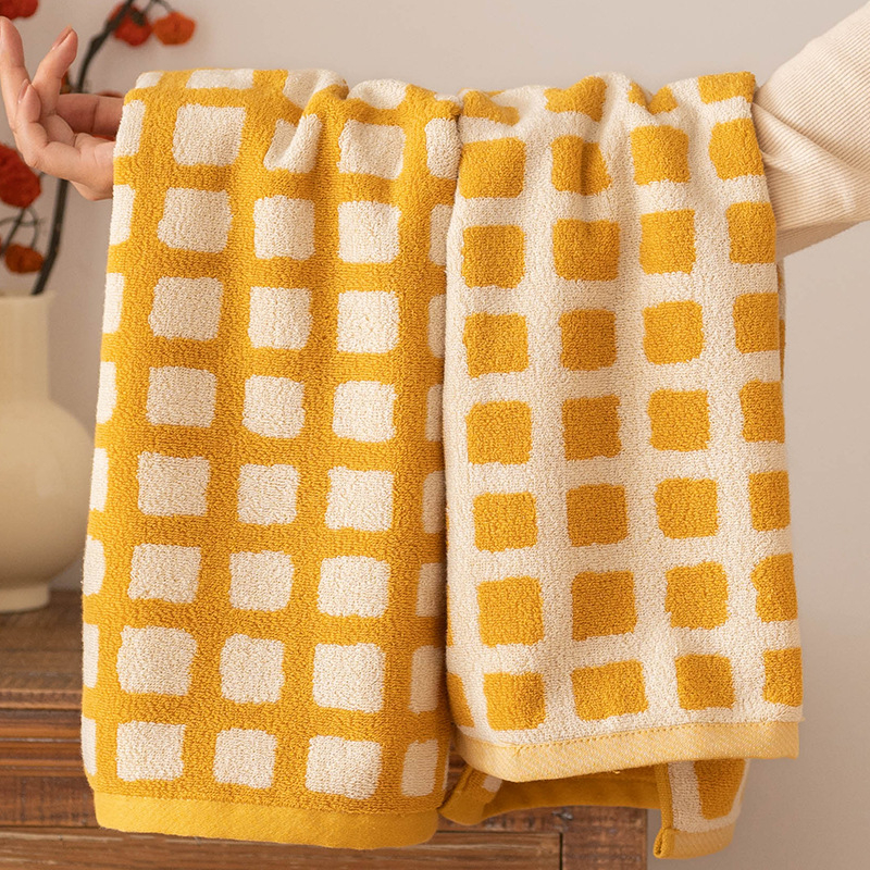 100% pamukane ručnike za lice za parove, kućna upotreba, debeli i visoko upijajući, jacquard tkanina, poklon set