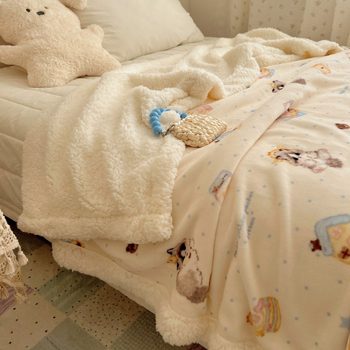 Multikas kass plüüs tekk, paks Milk Velvet kattega, talve une jaoks hubane, kohandatav