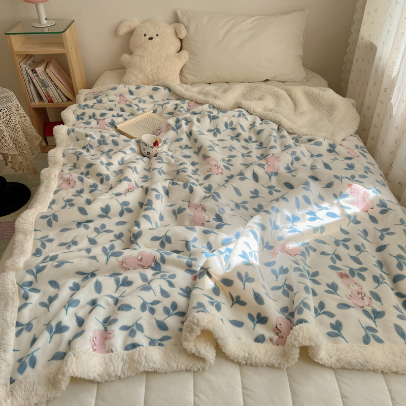 Multikas kass plüüs tekk, paks Milk Velvet kattega, talve une jaoks hubane, kohandatav