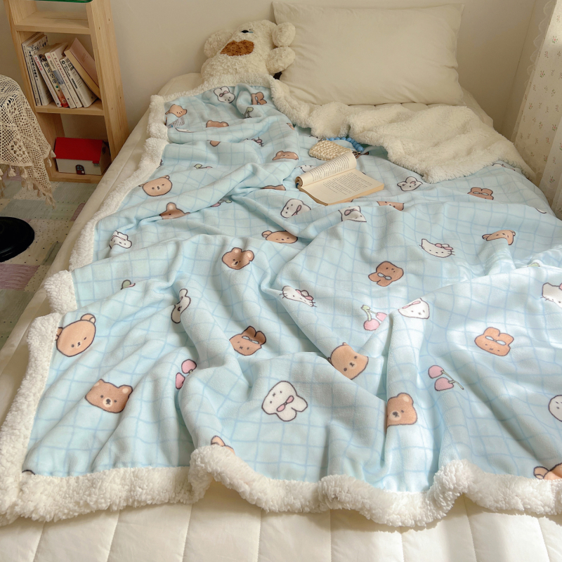 Multikas kass plüüs tekk, paks Milk Velvet kattega, talve une jaoks hubane, kohandatav