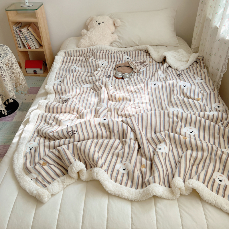 Multikas kass plüüs tekk, paks Milk Velvet kattega, talve une jaoks hubane, kohandatav