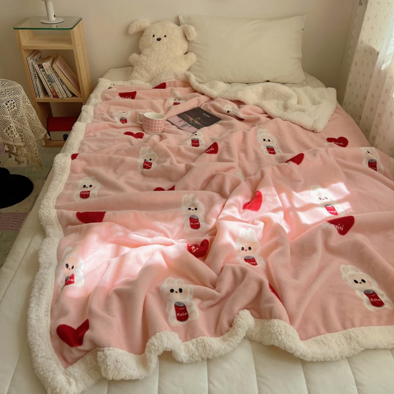 Multikas kass plüüs tekk, paks Milk Velvet kattega, talve une jaoks hubane, kohandatav