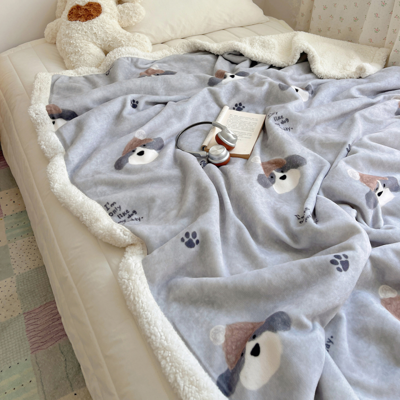 Multikas kass plüüs tekk, paks Milk Velvet kattega, talve une jaoks hubane, kohandatav