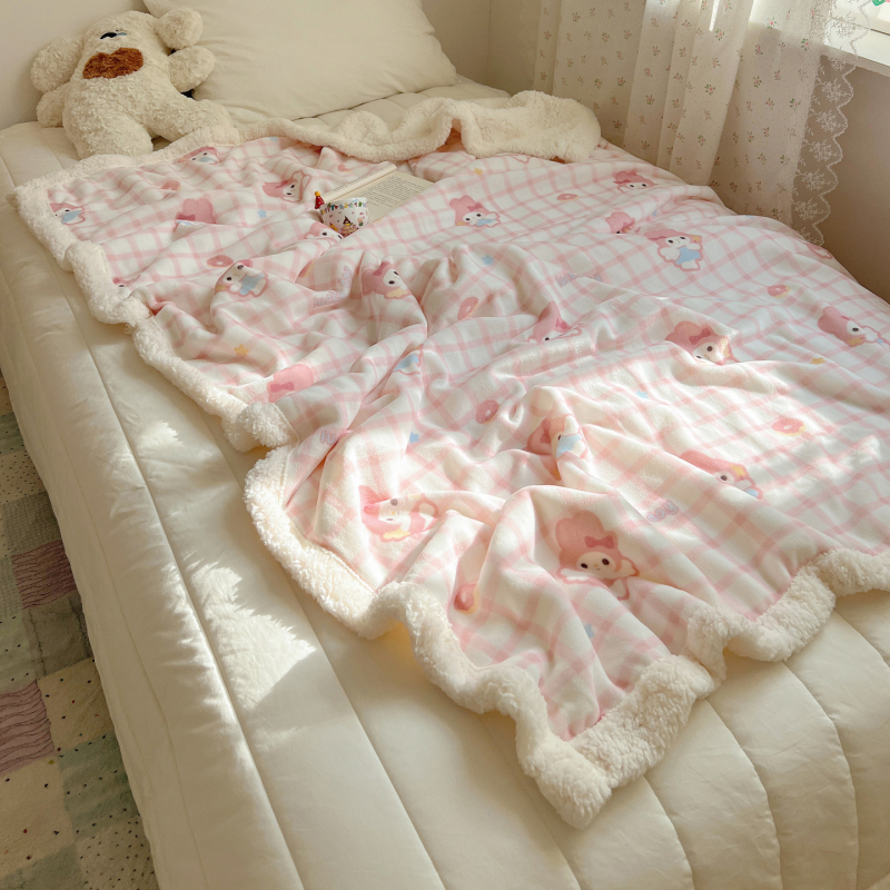 Multikas kass plüüs tekk, paks Milk Velvet kattega, talve une jaoks hubane, kohandatav