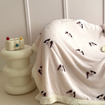 Kõrge kaaluga tekk mustriga lastele ja imikutele, pilvepehme Sherpa fleece, sobib kevadeks ja sügiseks, lihtne ja moodne stiil