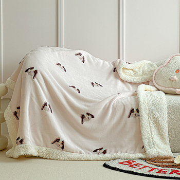 Kõrge kaaluga tekk mustriga lastele ja imikutele, pilvepehme Sherpa fleece, sobib kevadeks ja sügiseks, lihtne ja moodne stiil