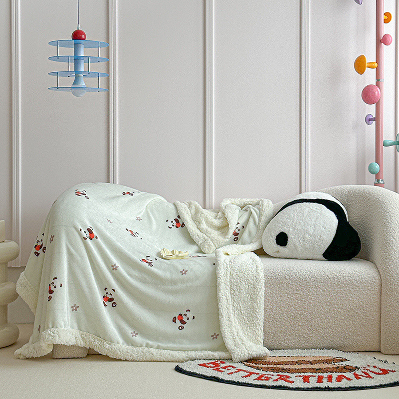 Kõrge kaaluga tekk mustriga lastele ja imikutele, pilvepehme Sherpa fleece, sobib kevadeks ja sügiseks, lihtne ja moodne stiil