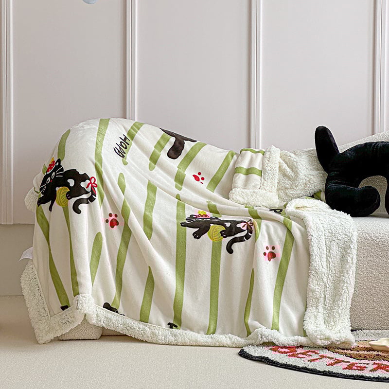 Kõrge kaaluga tekk mustriga lastele ja imikutele, pilvepehme Sherpa fleece, sobib kevadeks ja sügiseks, lihtne ja moodne stiil