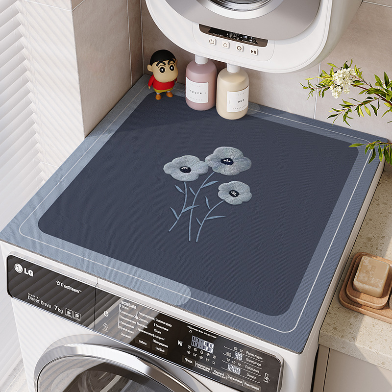 Veļas mazgājamās mašīnas pārsegs ar diatomīta mālu, karikatūru stils, putekļu aizsardzība un ūdens uzsūkšana