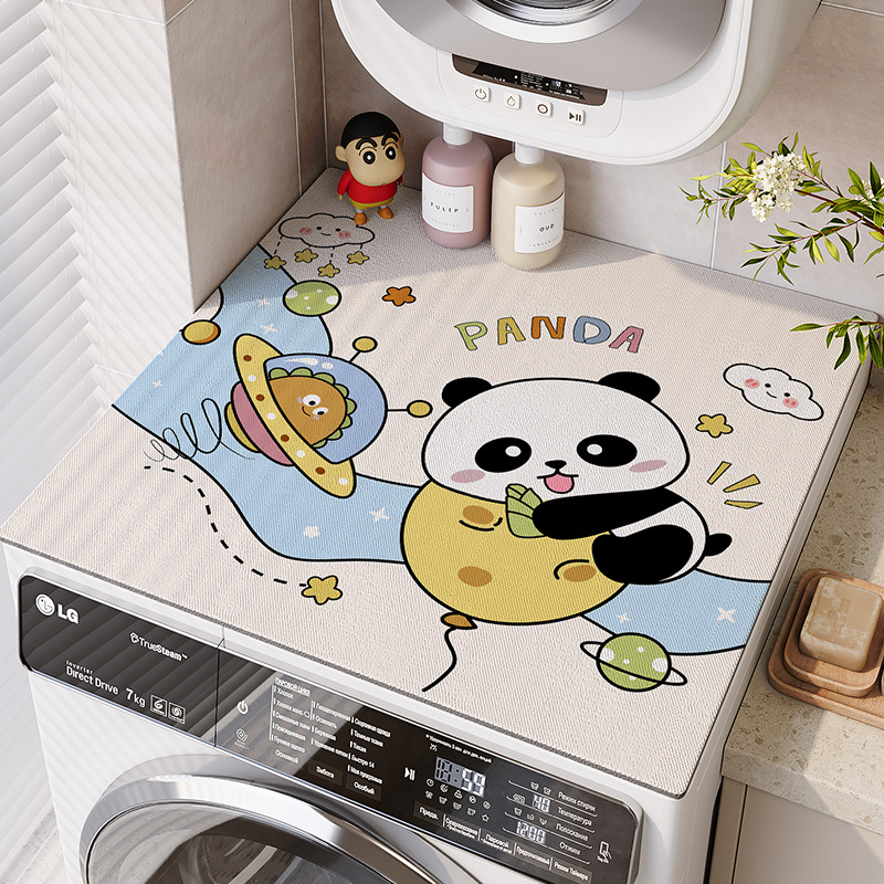 Veļas mazgājamās mašīnas pārsegs ar diatomīta mālu, karikatūru stils, putekļu aizsardzība un ūdens uzsūkšana