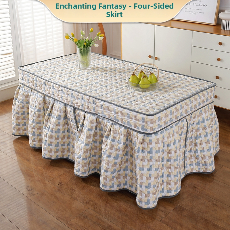 Universāls mēbeļu pārklājs ar zīda ziedu rakstu, putekļu aizsardzība dīvānam/klimata iekārtai