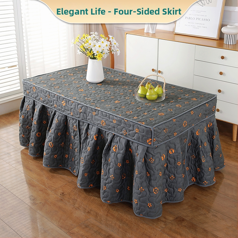 Universāls mēbeļu pārklājs ar zīda ziedu rakstu, putekļu aizsardzība dīvānam/klimata iekārtai