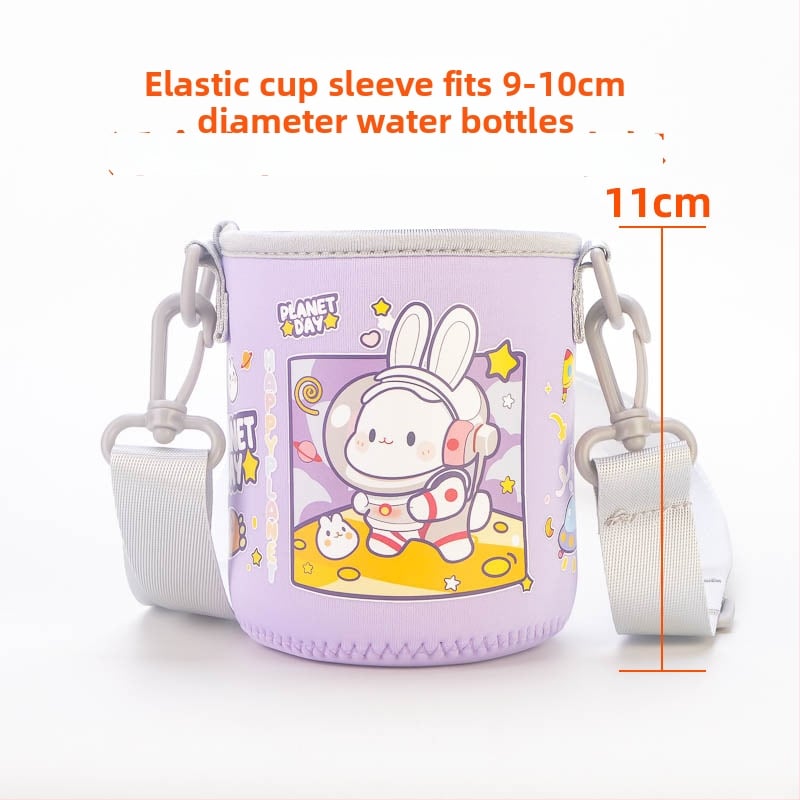 Laste tassiümbris - karikatuurne disain, kanga materjal, kohandamine saadaval, logotüübi trükkimine võimalik, esmaklassiline kvaliteet