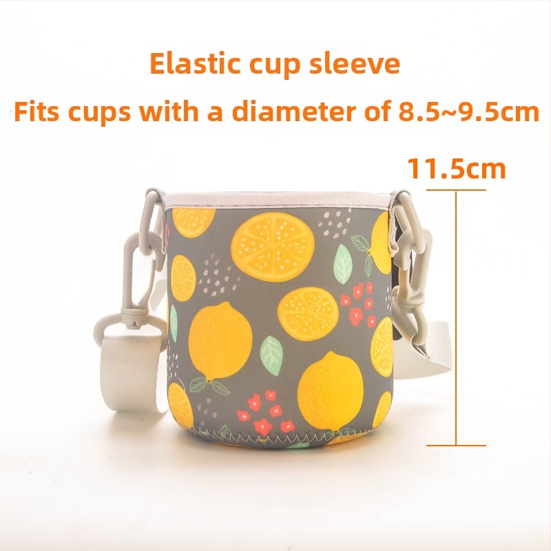 Laste tassiümbris - karikatuurne disain, kanga materjal, kohandamine saadaval, logotüübi trükkimine võimalik, esmaklassiline kvaliteet