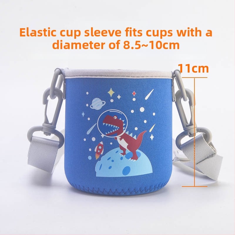 Laste tassiümbris - karikatuurne disain, kanga materjal, kohandamine saadaval, logotüübi trükkimine võimalik, esmaklassiline kvaliteet