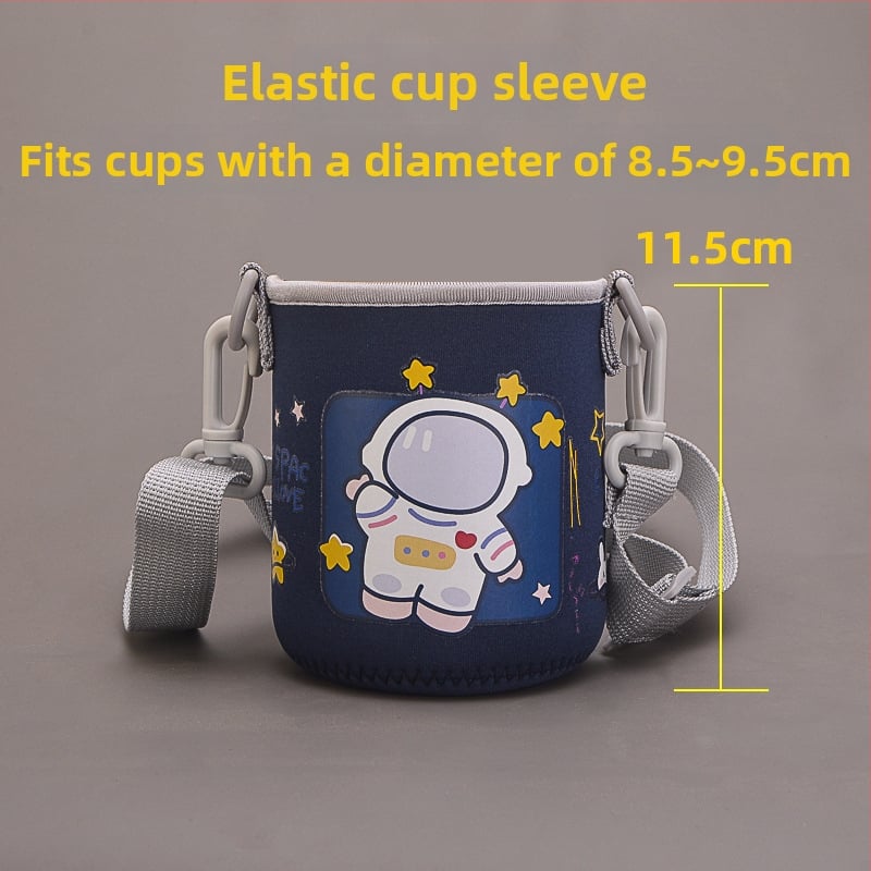 Laste tassiümbris - karikatuurne disain, kanga materjal, kohandamine saadaval, logotüübi trükkimine võimalik, esmaklassiline kvaliteet