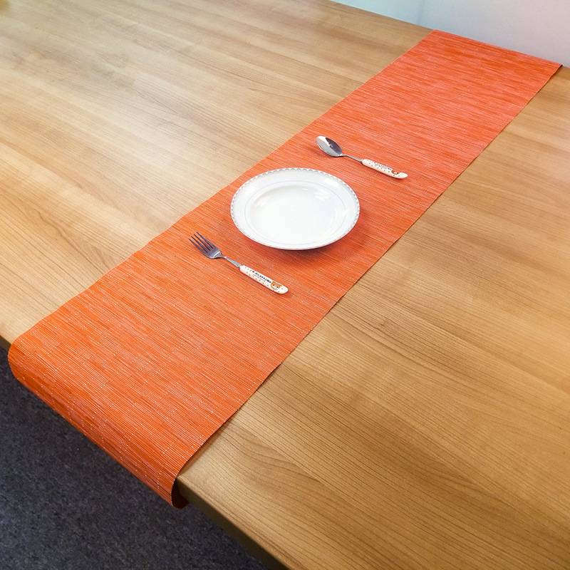 Stalo runner PVC 70% + PET 30%, Dryžuotas raštas, Naujasis Kinų stilius, Pritaikomas, Biodegraduojamas