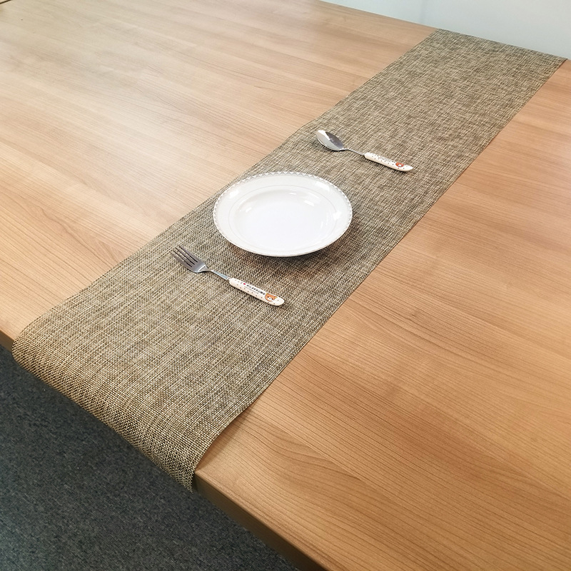 Stalo runner PVC 70% + PET 30%, Dryžuotas raštas, Naujasis Kinų stilius, Pritaikomas, Biodegraduojamas