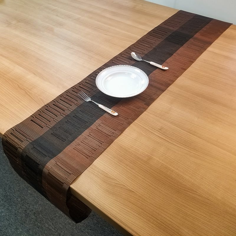 Stalo runner PVC 70% + PET 30%, Dryžuotas raštas, Naujasis Kinų stilius, Pritaikomas, Biodegraduojamas