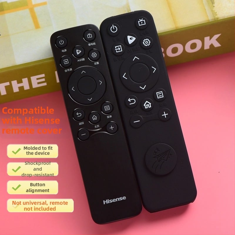 CN3A61 Hisense nuotolinio valdymo apsauginis silikoninis dėklas, pilna apsauga, atsparus smūgiams, medvilnės pamušalas, paprastas ir šiuolaikiškas stilius, dulkių atsparus