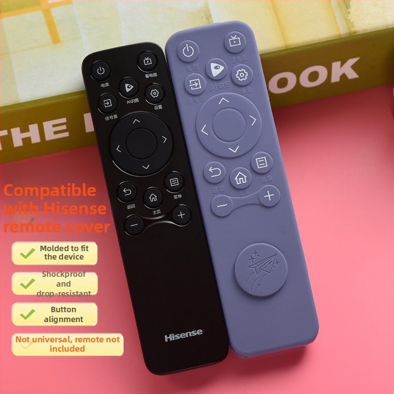 CN3A61 Hisense nuotolinio valdymo apsauginis silikoninis dėklas, pilna apsauga, atsparus smūgiams, medvilnės pamušalas, paprastas ir šiuolaikiškas stilius, dulkių atsparus