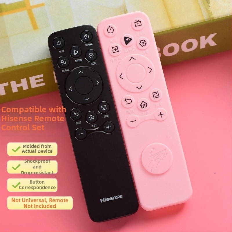 CN3A61 Hisense nuotolinio valdymo apsauginis silikoninis dėklas, pilna apsauga, atsparus smūgiams, medvilnės pamušalas, paprastas ir šiuolaikiškas stilius, dulkių atsparus