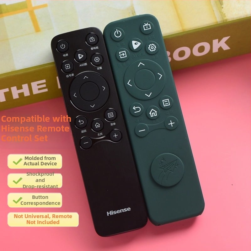 CN3A61 Hisense nuotolinio valdymo apsauginis silikoninis dėklas, pilna apsauga, atsparus smūgiams, medvilnės pamušalas, paprastas ir šiuolaikiškas stilius, dulkių atsparus