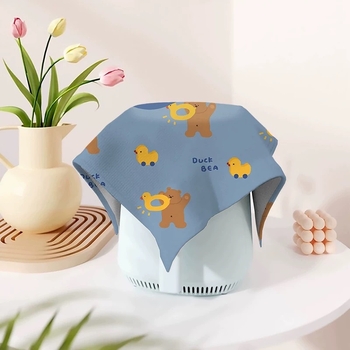 Karikatuuristiililine tolmukate kodumas kodastes | polüestri kiud | XDRD151 | elutuba, söögituba, kaubandusruumid, muud