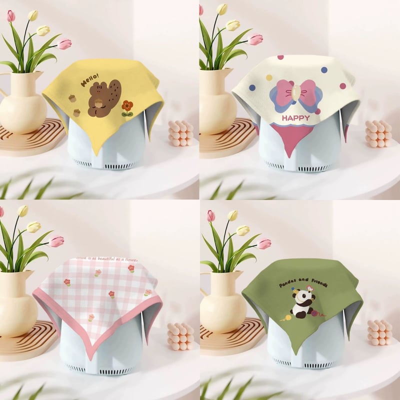 Karikatuuristiililine tolmukate kodumas kodastes | polüestri kiud | XDRD151 | elutuba, söögituba, kaubandusruumid, muud