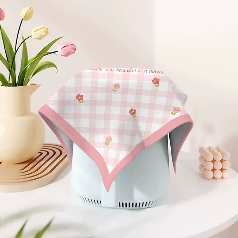 Karikatuuristiililine tolmukate kodumas kodastes | polüestri kiud | XDRD151 | elutuba, söögituba, kaubandusruumid, muud