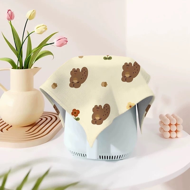 Karikatuuristiililine tolmukate kodumas kodastes | polüestri kiud | XDRD151 | elutuba, söögituba, kaubandusruumid, muud