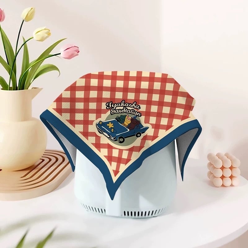 Karikatuuristiililine tolmukate kodumas kodastes | polüestri kiud | XDRD151 | elutuba, söögituba, kaubandusruumid, muud