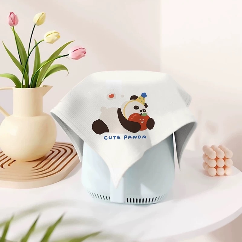 Karikatuuristiililine tolmukate kodumas kodastes | polüestri kiud | XDRD151 | elutuba, söögituba, kaubandusruumid, muud