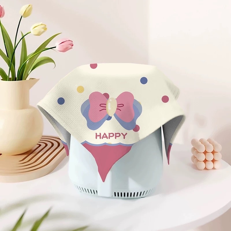 Karikatuuristiililine tolmukate kodumas kodastes | polüestri kiud | XDRD151 | elutuba, söögituba, kaubandusruumid, muud