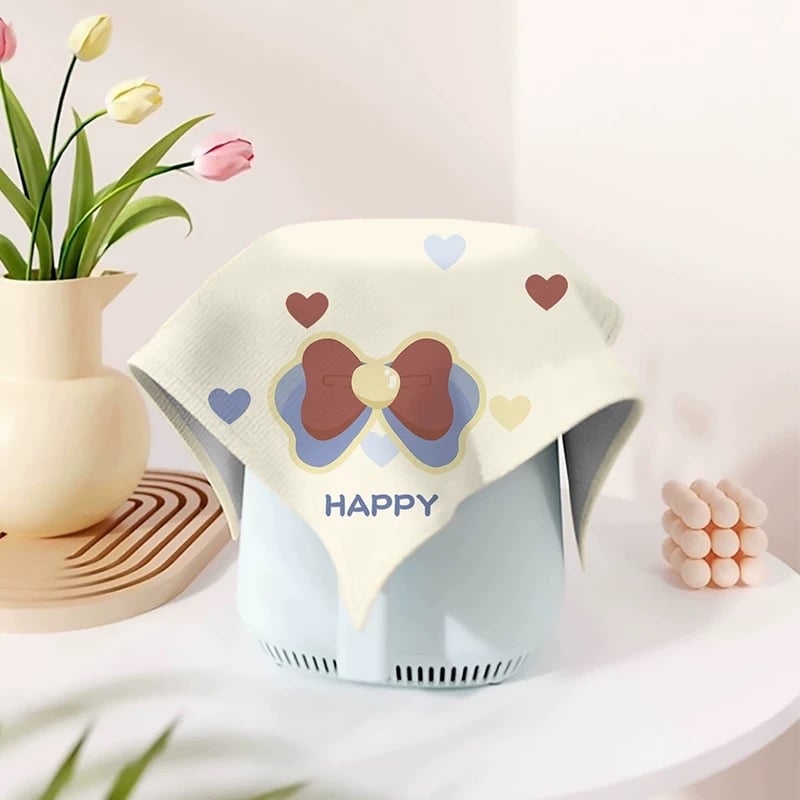 Karikatuuristiililine tolmukate kodumas kodastes | polüestri kiud | XDRD151 | elutuba, söögituba, kaubandusruumid, muud