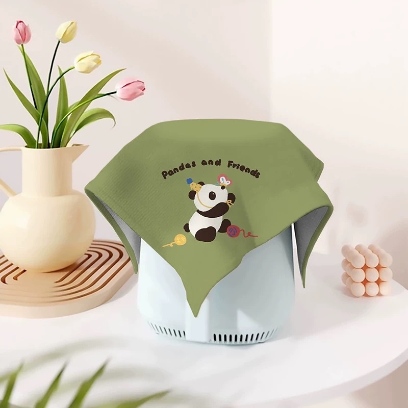 Karikatuuristiililine tolmukate kodumas kodastes | polüestri kiud | XDRD151 | elutuba, söögituba, kaubandusruumid, muud