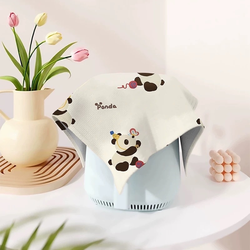 Karikatuuristiililine tolmukate kodumas kodastes | polüestri kiud | XDRD151 | elutuba, söögituba, kaubandusruumid, muud