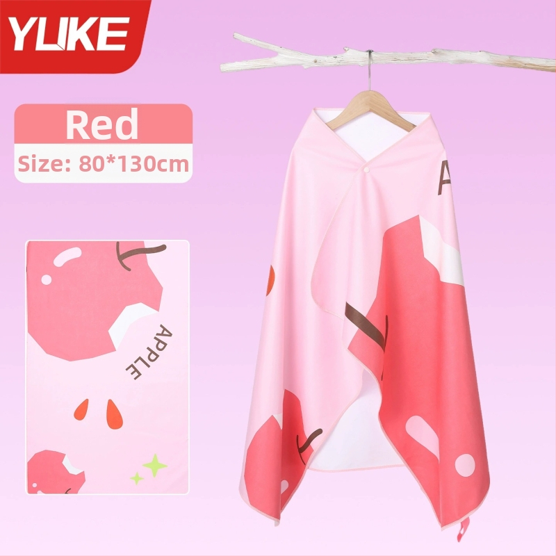 Yuke Vaikų greitai džiūstantis plaukimo rankšluostis su chalatu – sugeriantis plaukimo, 200–300 g, 16 siūlų Jacquard, siuvimas