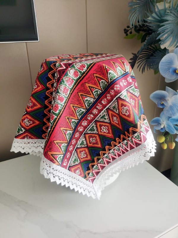 Köögiseadmete tolmukate – kangas, maastikulise stiil, mikrolaineahju, riisi keetja ja õhufriteerija jaoks (eluruum)