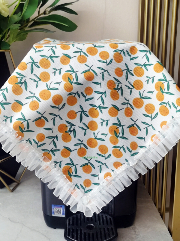 Köögiseadmete tolmukate – kangas, maastikulise stiil, mikrolaineahju, riisi keetja ja õhufriteerija jaoks (eluruum)