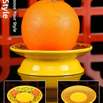 Vaisių lėkštė Budai, dekoratyvinė lėkštė su šilko gėle, universalaus stiliaus, paviršius: kitas, dovana gimtadieniui