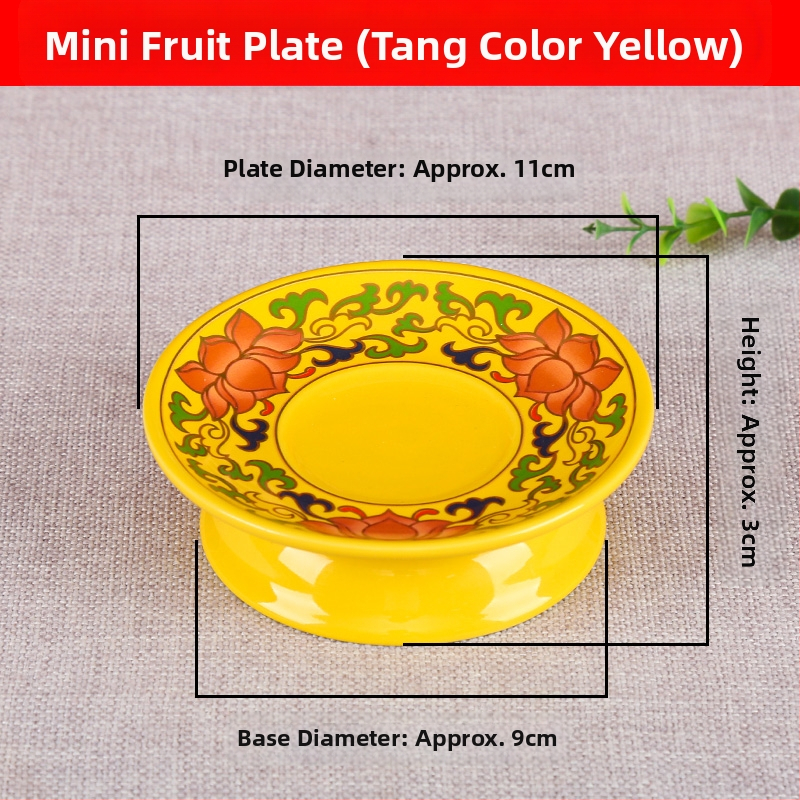 Vaisių lėkštė Budai, dekoratyvinė lėkštė su šilko gėle, universalaus stiliaus, paviršius: kitas, dovana gimtadieniui