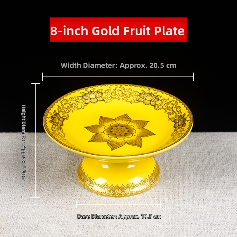 Vaisių lėkštė Budai, dekoratyvinė lėkštė su šilko gėle, universalaus stiliaus, paviršius: kitas, dovana gimtadieniui