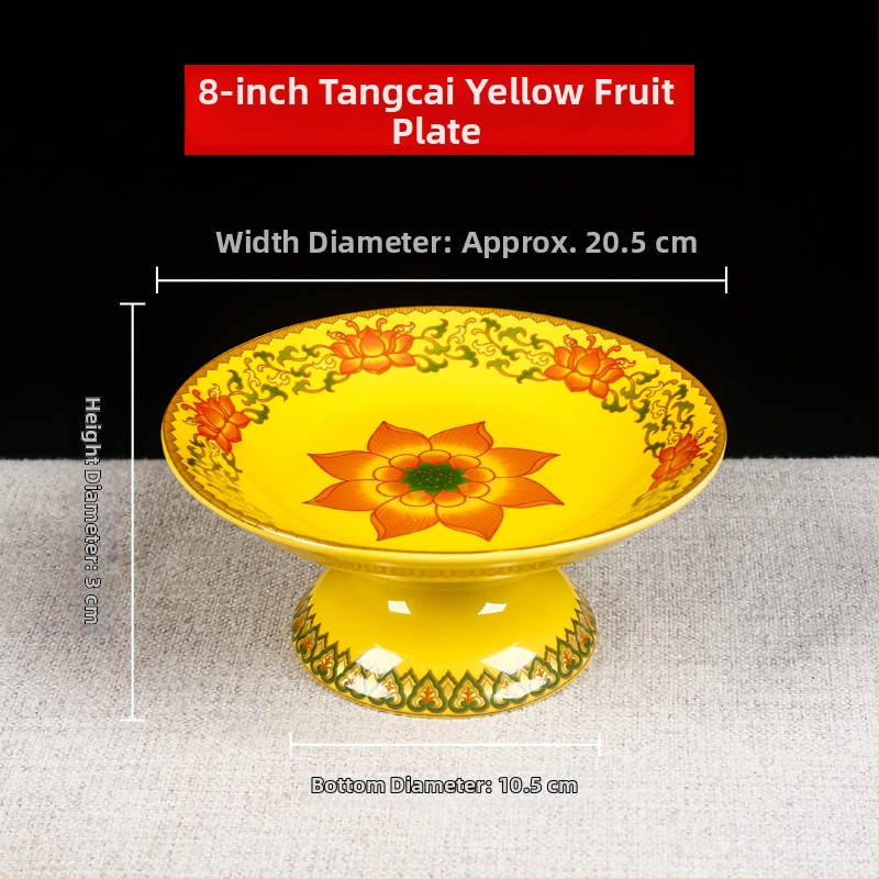 Vaisių lėkštė Budai, dekoratyvinė lėkštė su šilko gėle, universalaus stiliaus, paviršius: kitas, dovana gimtadieniui