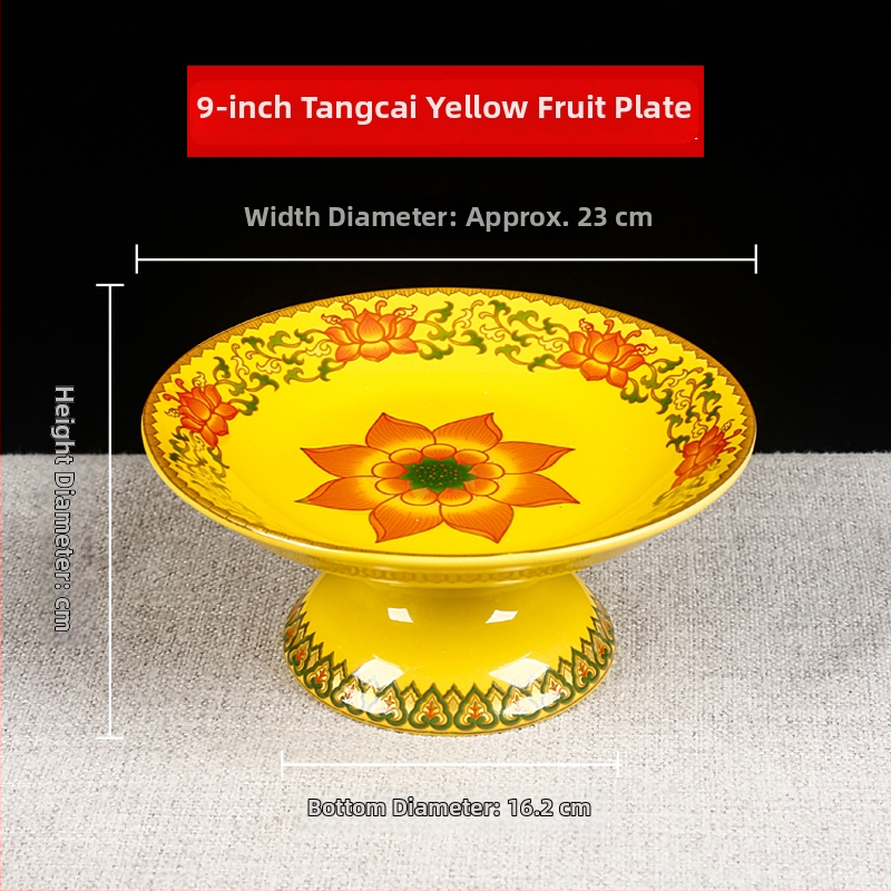 Vaisių lėkštė Budai, dekoratyvinė lėkštė su šilko gėle, universalaus stiliaus, paviršius: kitas, dovana gimtadieniui