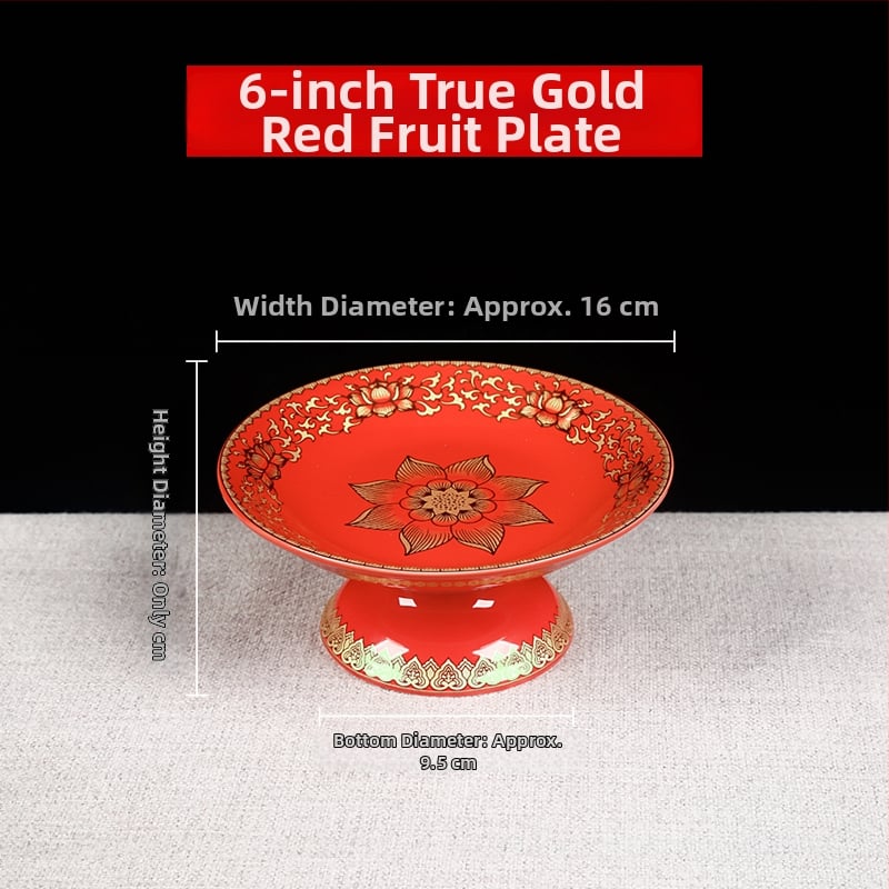 Vaisių lėkštė Budai, dekoratyvinė lėkštė su šilko gėle, universalaus stiliaus, paviršius: kitas, dovana gimtadieniui