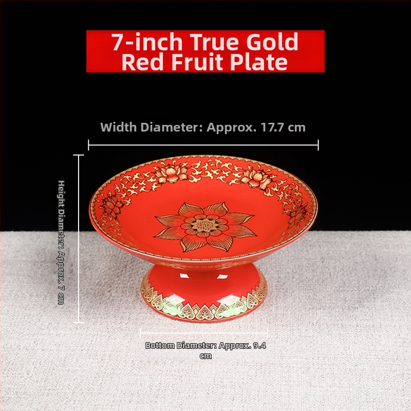 Vaisių lėkštė Budai, dekoratyvinė lėkštė su šilko gėle, universalaus stiliaus, paviršius: kitas, dovana gimtadieniui